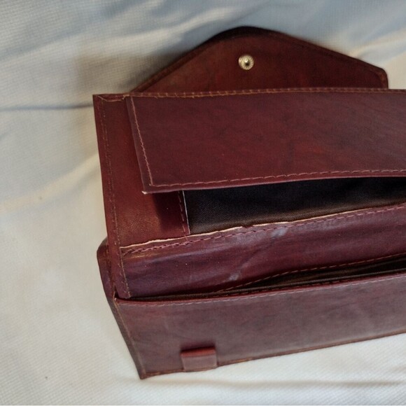 Marshal Burgundy Wallet & Checkbook - Picture 8 of 8